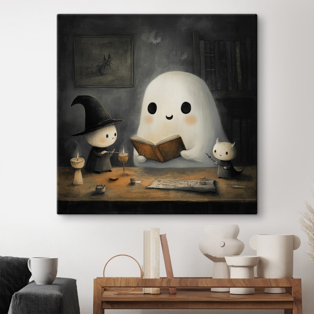 Fantasma que lee — interior 1