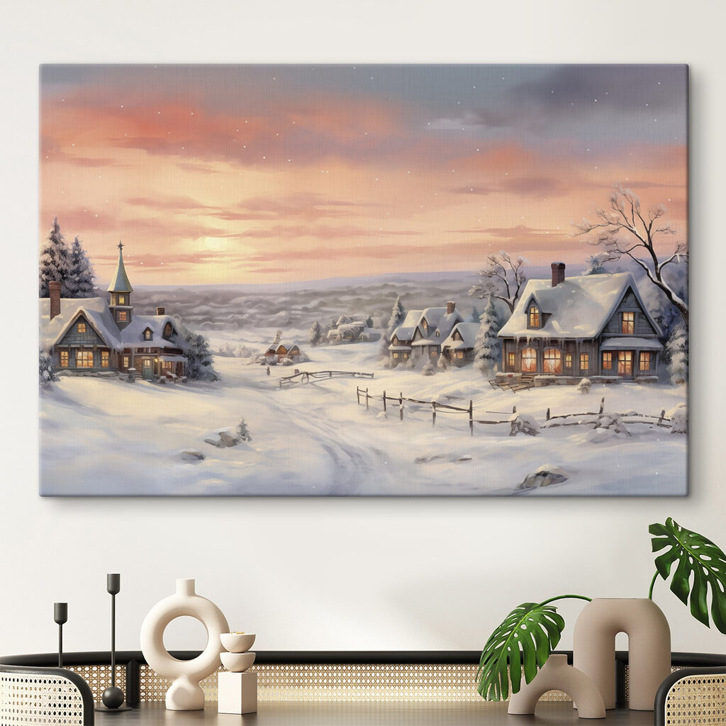 Atardecer rosa en invierno — interior 1