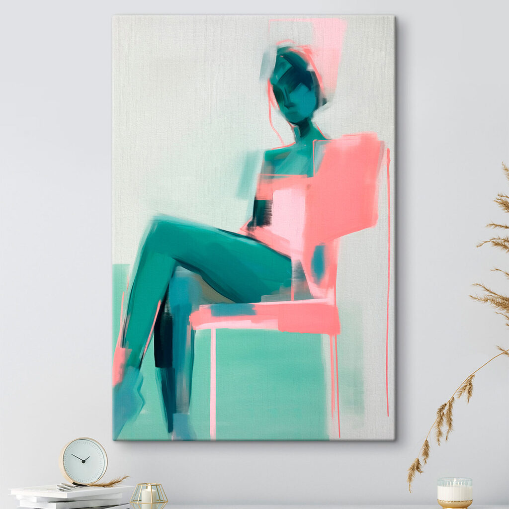 Postura en rosa menta — interior 1