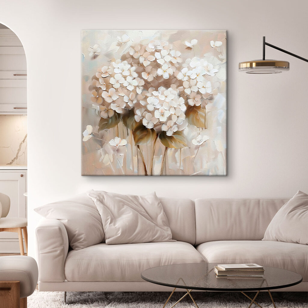 Hortensias color marfil — interior 1