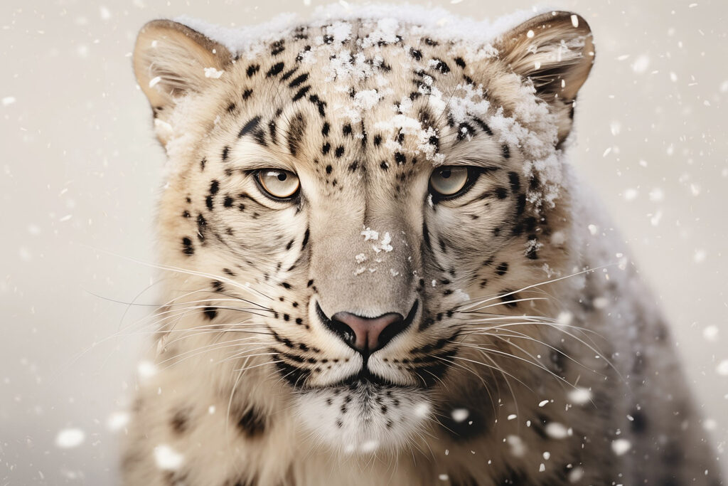 Leopardo de las nieves — diseño completo