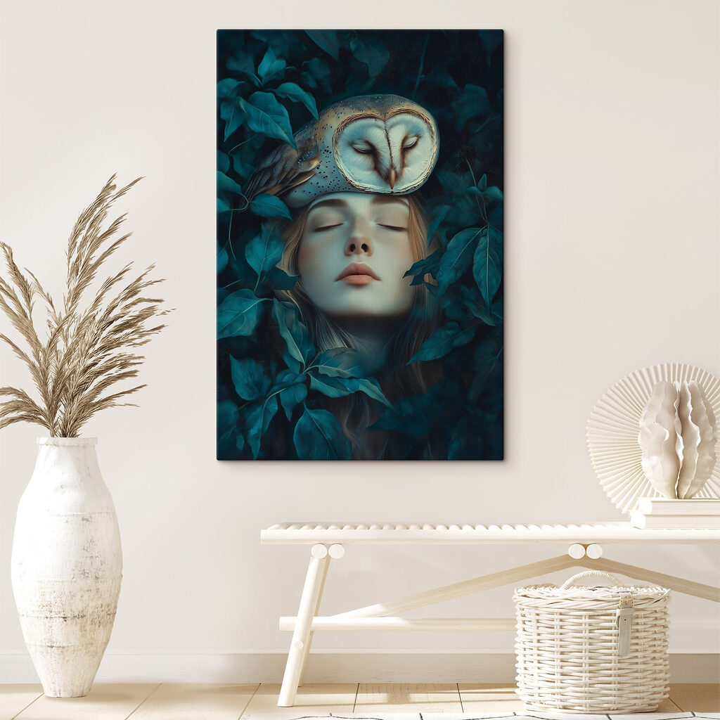 Búho sobre ojos cerrados — interior 2