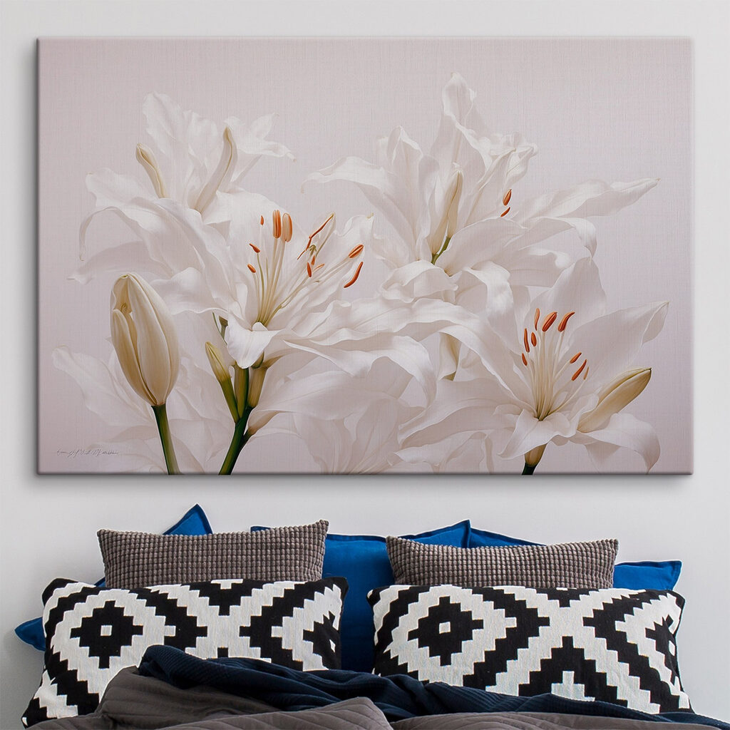 Azucenas blancas en calma — interior 2