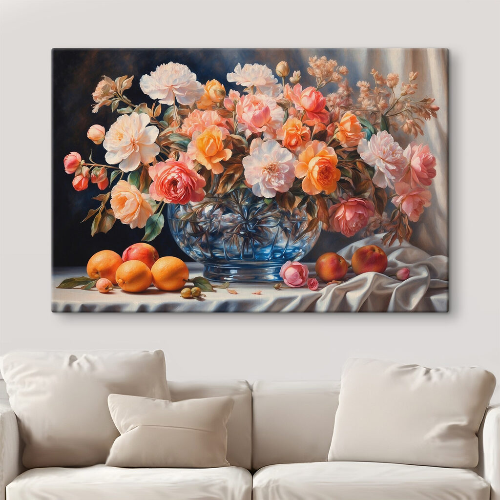 Flores sobre fruta naranja — interior 3