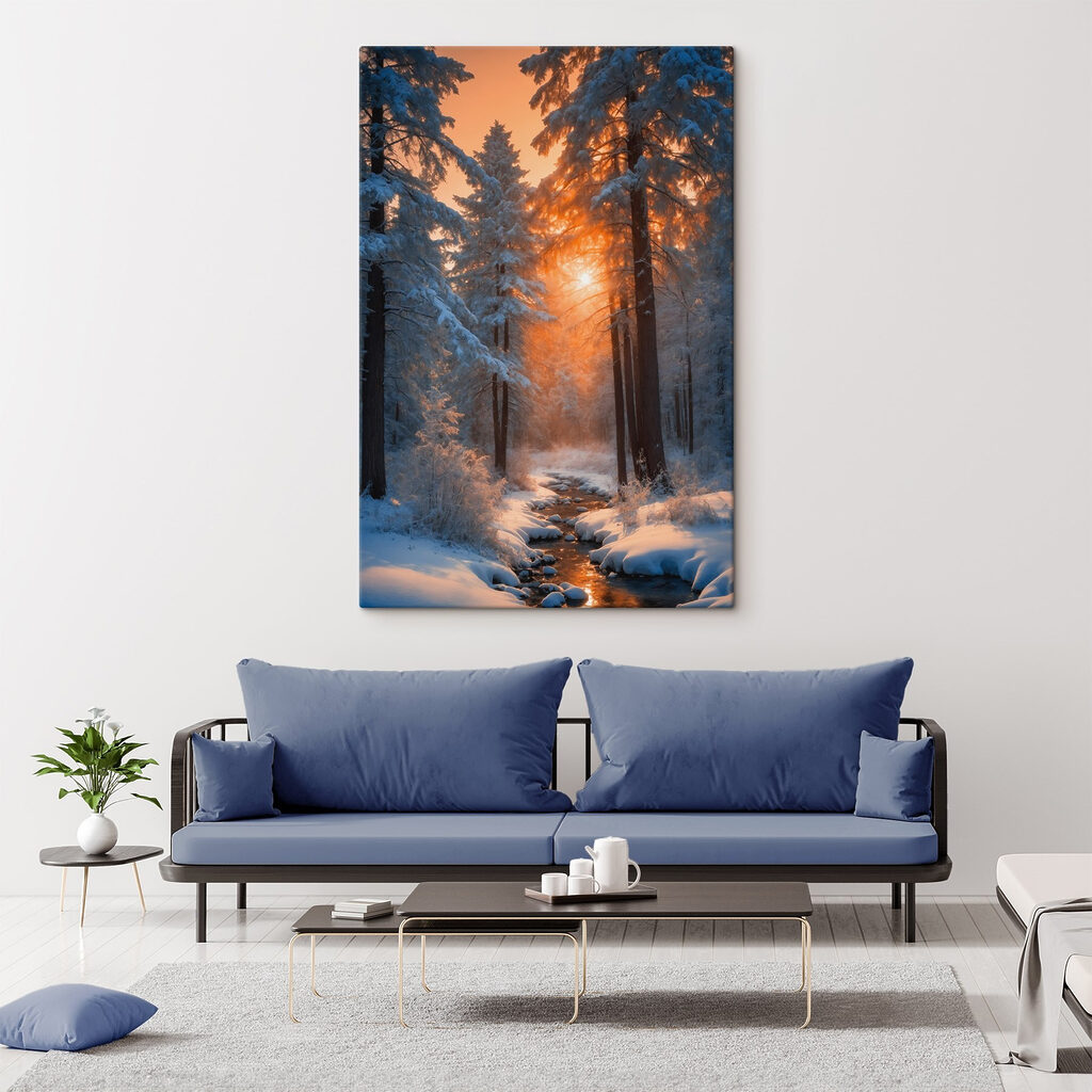 Sol invernal entre pinos — interior 2