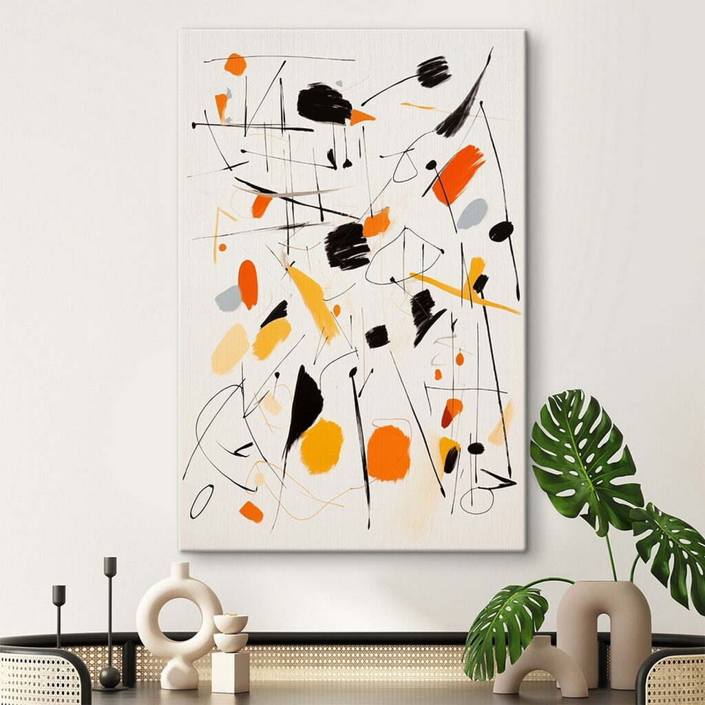 Líneas y manchas cálidas — interior 2