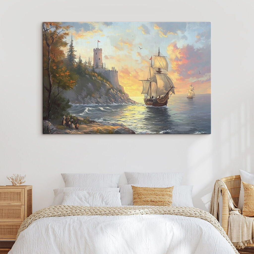 Velero junto al acantilado — interior 1