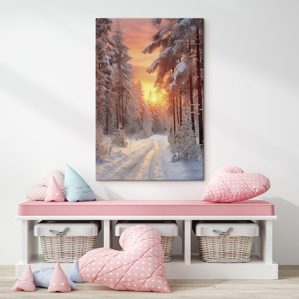 Cielo rosa sobre nieve — interior 2