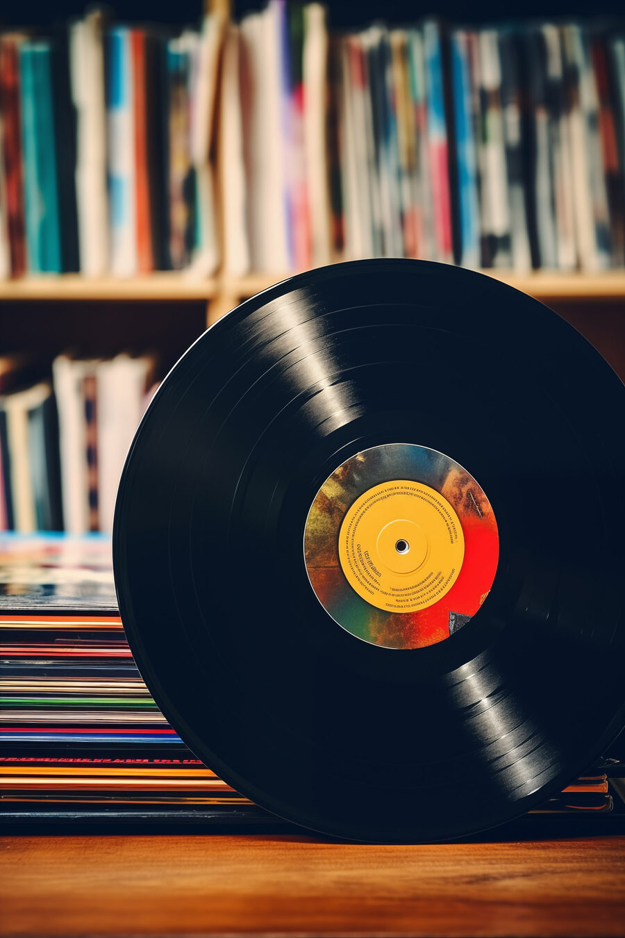 Vinilo entre carátulas — diseño completo