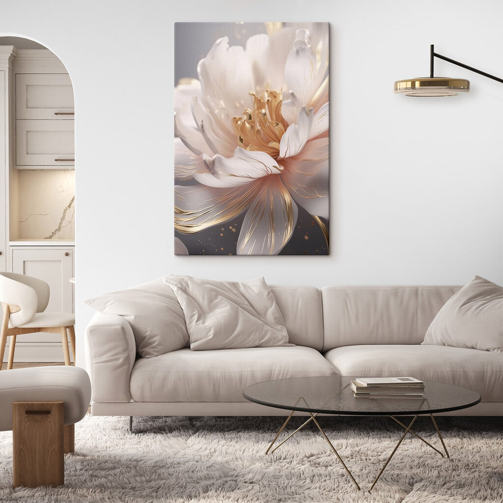 Flor blanca brillante — interior 2