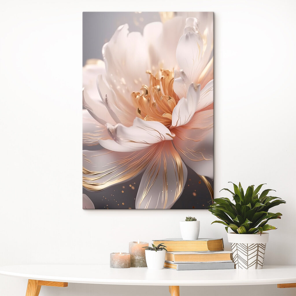 Flor blanca brillante — interior 1