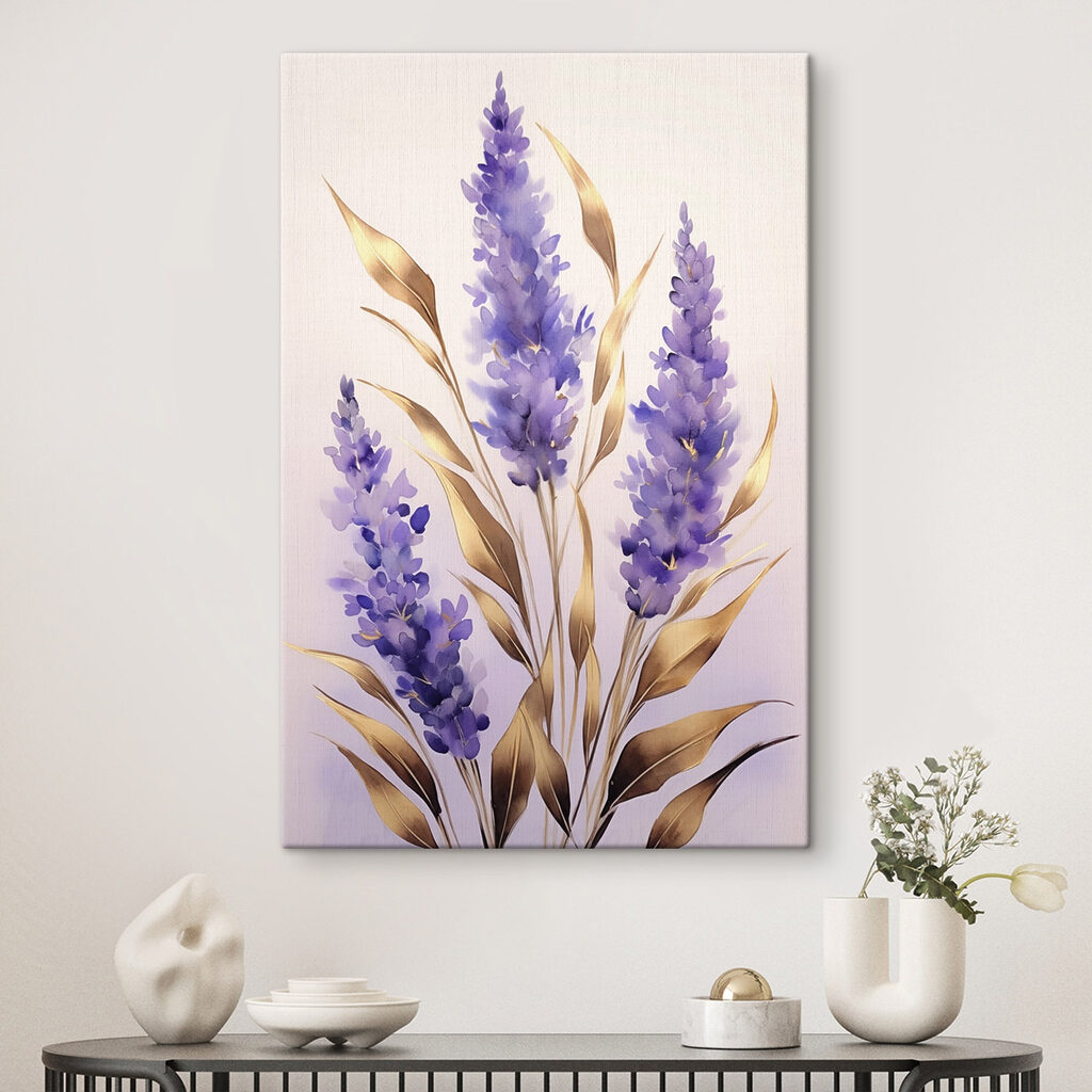 Lavanda con hojas doradas — interior 1