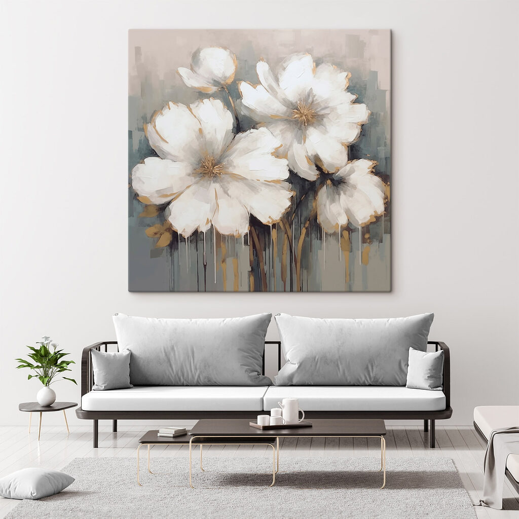 Flores en trazos grises — interior 2