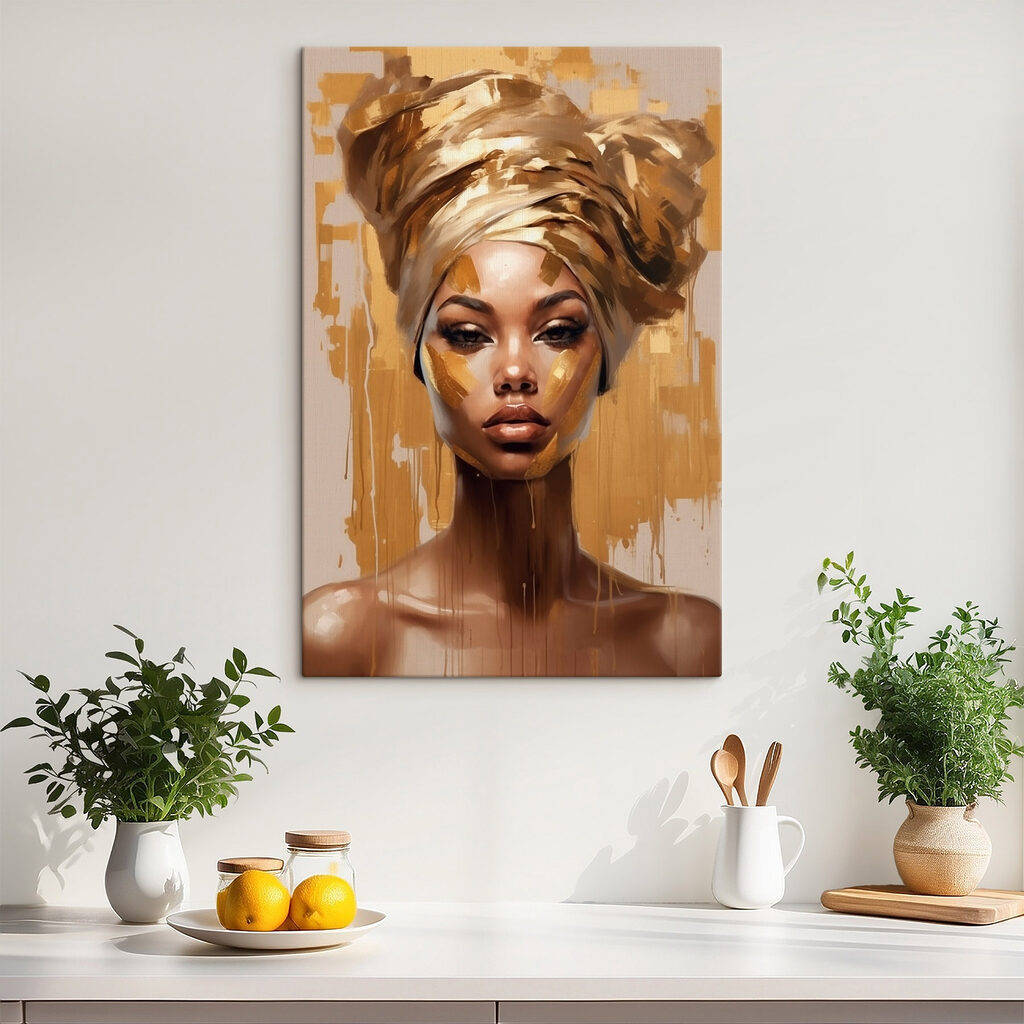 Retrato con pañuelo dorado — interior 2