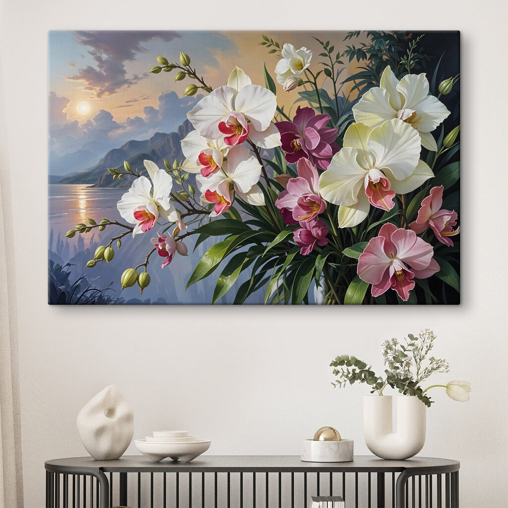 Orquídeas ante un lago — interior 2