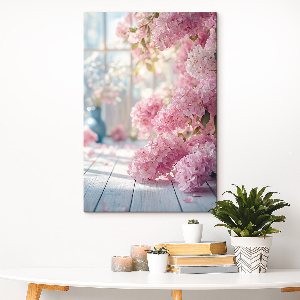Hortensias rosas — interior 1