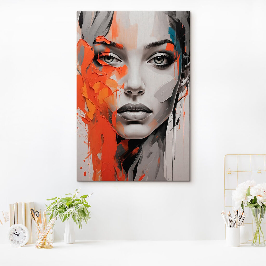 Mirada gris entre naranja — interior 2