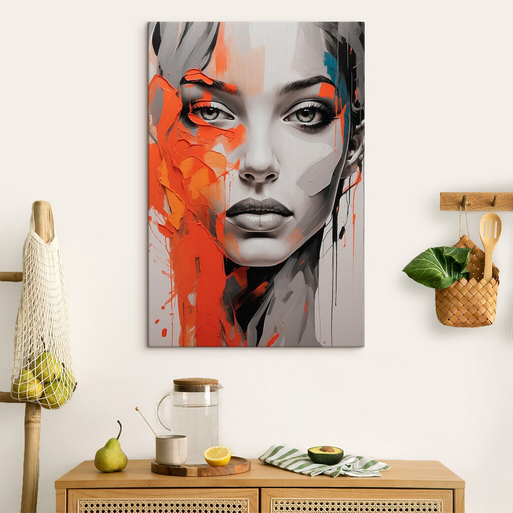 Mirada gris entre naranja — interior 1