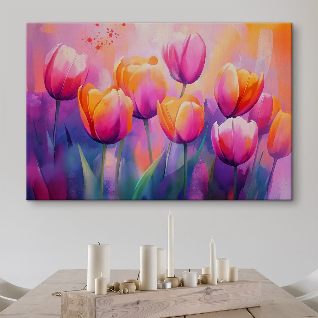 Tulipanes en manchas rosas — interior 1