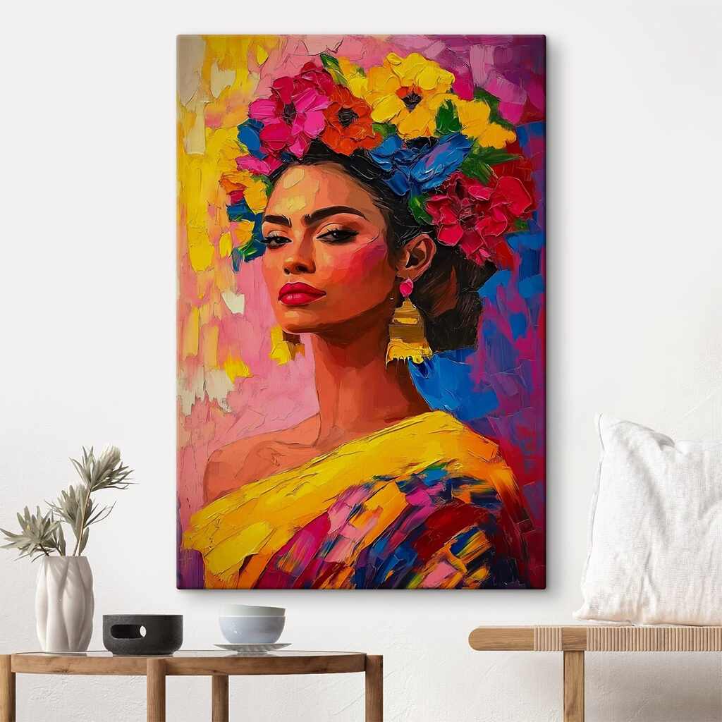 Corona de flores vivas — interior 2
