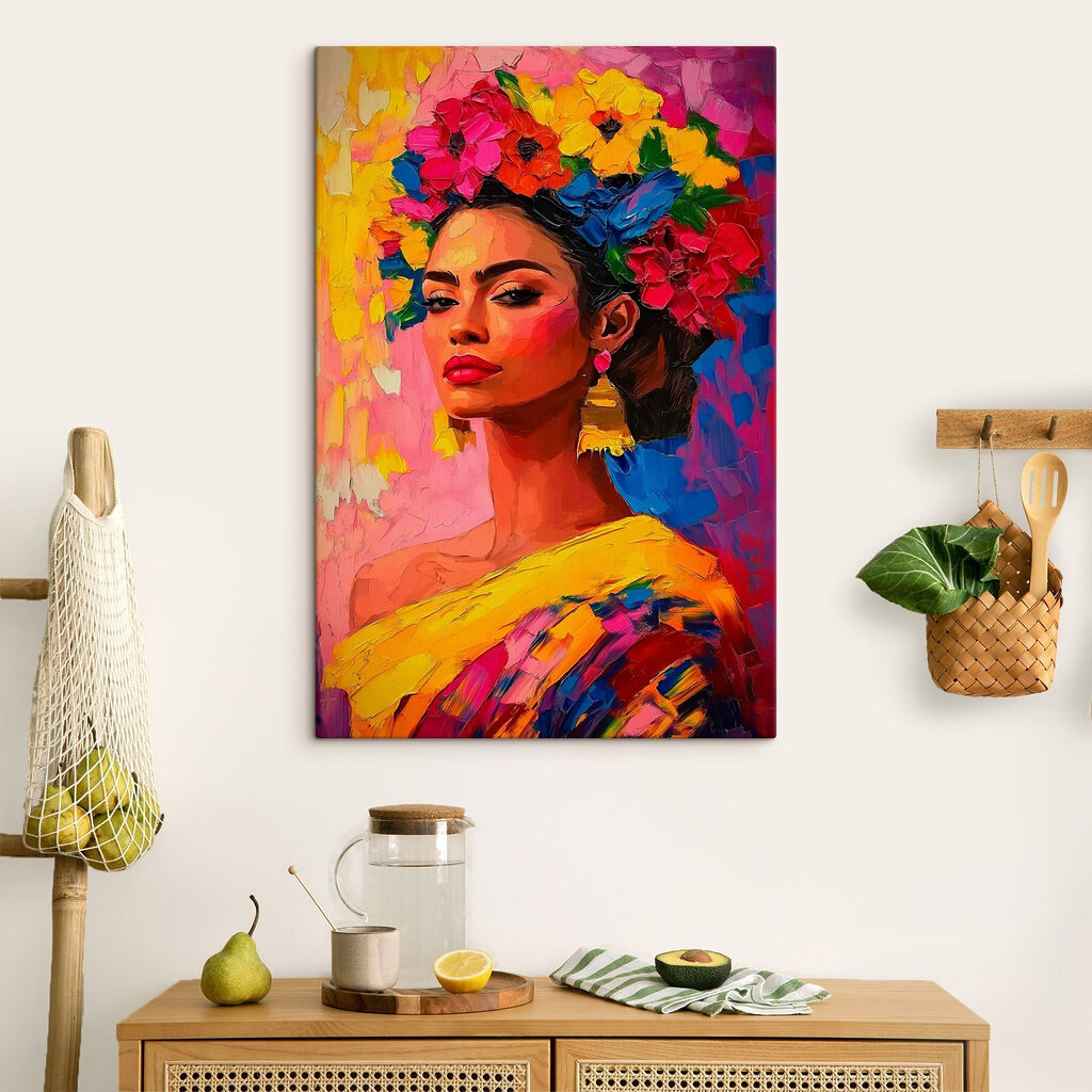 Corona de flores vivas — interior 1