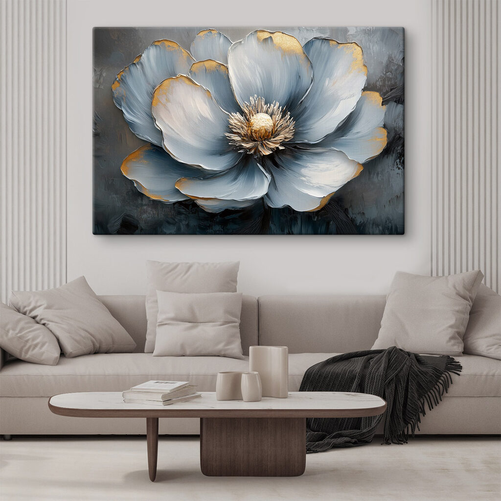 Flor de bordes dorados — interior 3