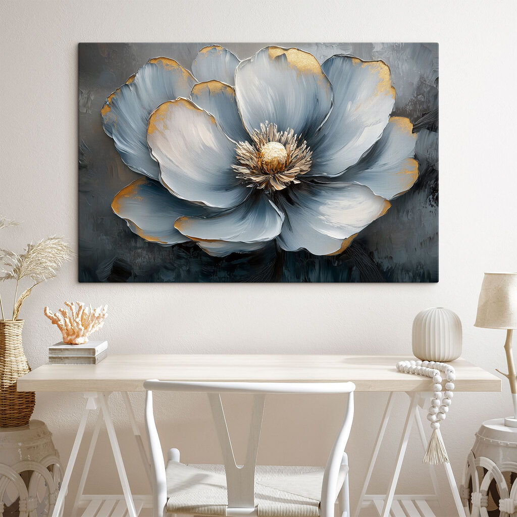 Flor de bordes dorados — interior 1