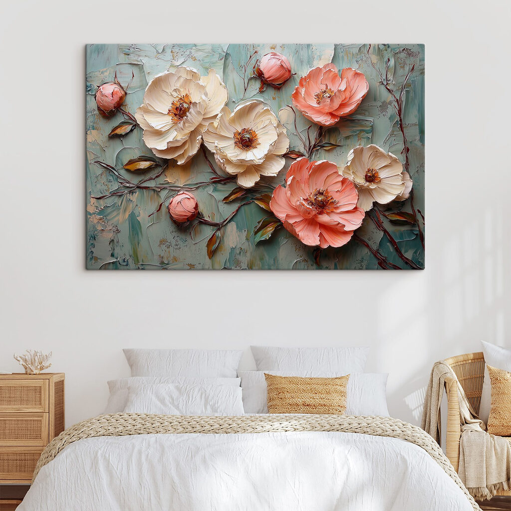 Rosas en verdes desgastados — interior 2