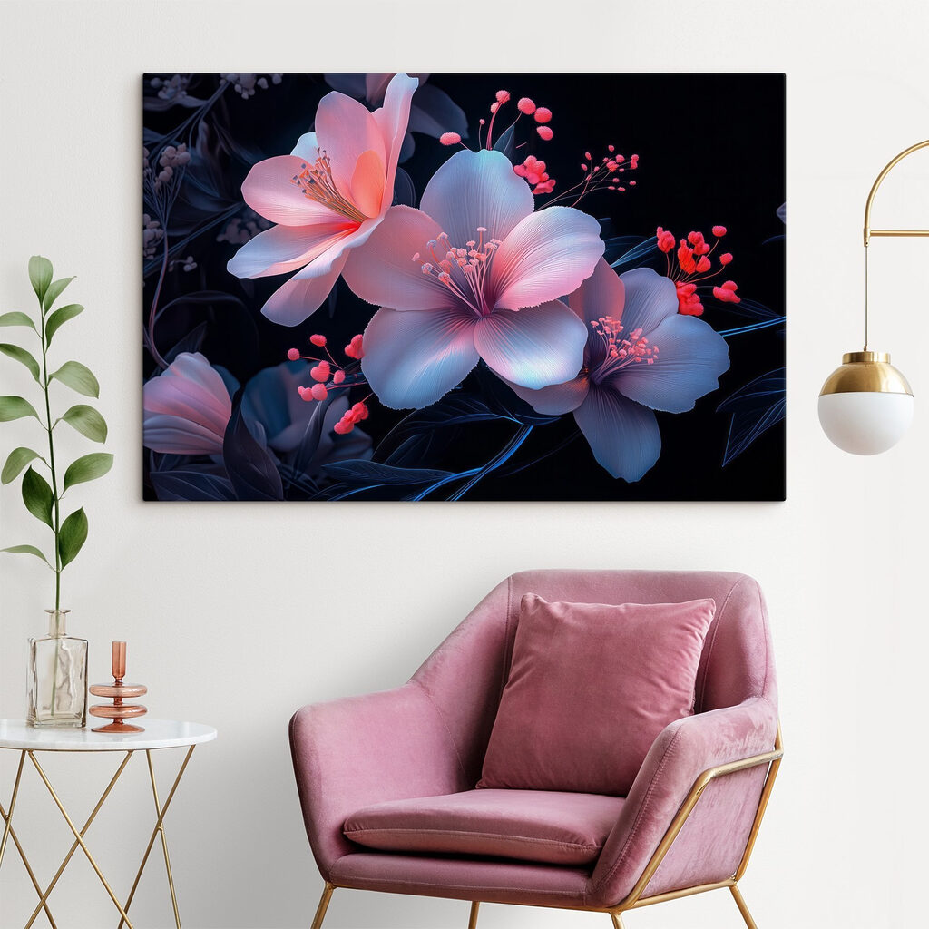 Flores en ramas nocturnas — interior 1