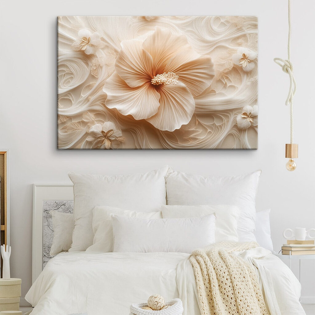 Flor de remolinos marfil — interior 1