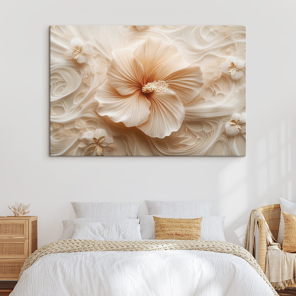 Flor de remolinos marfil — interior 2
