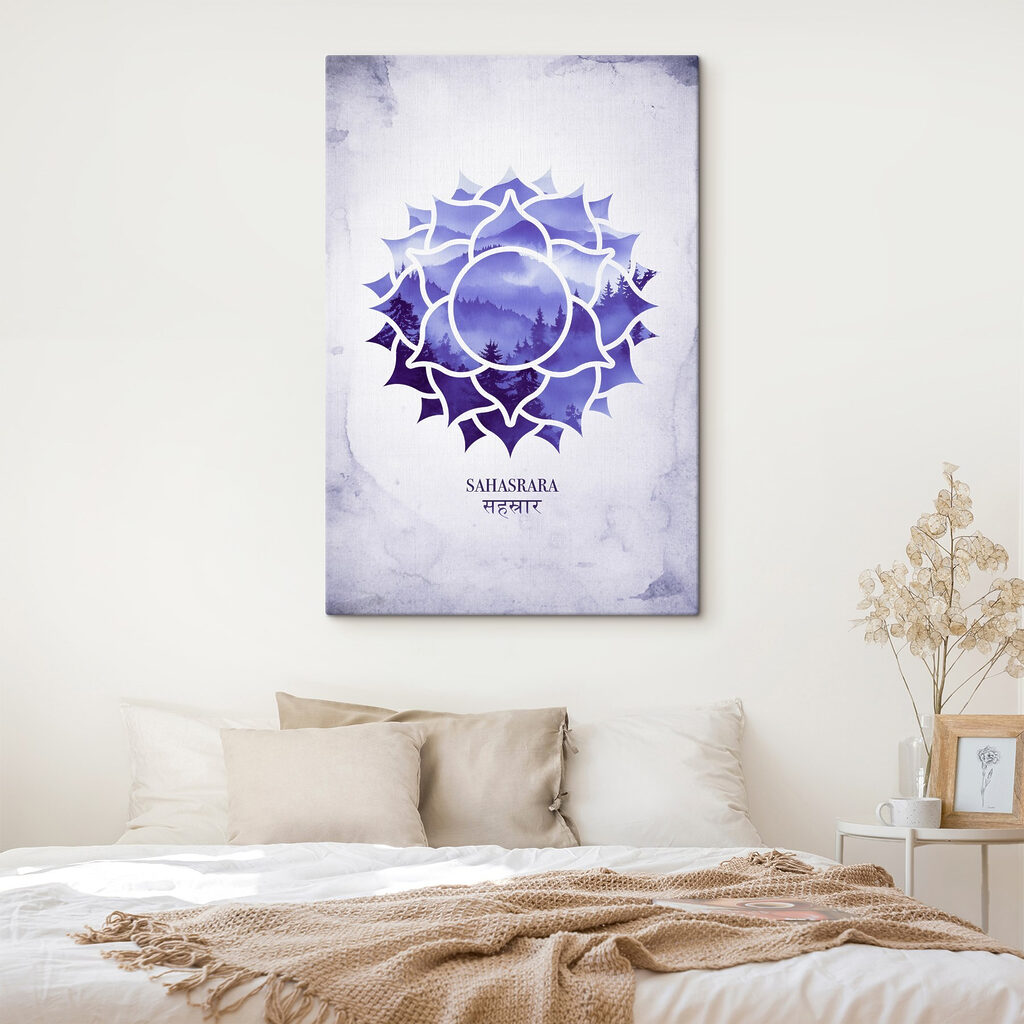 Chakra corona en acuarela — interior 2