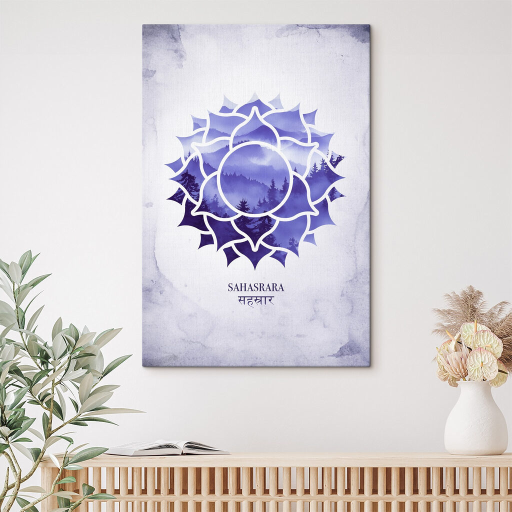 Chakra corona en acuarela — interior 1