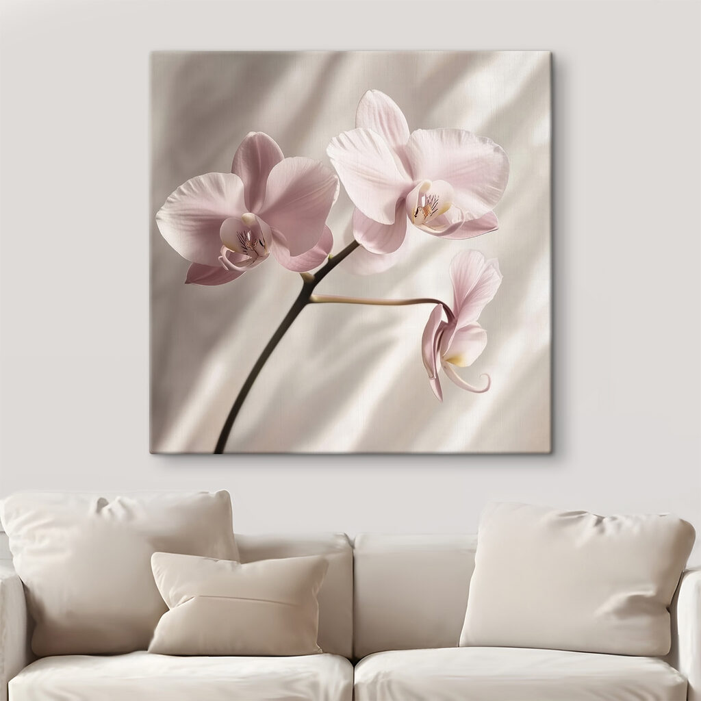 Orquídea rosa y pliegues — interior 1