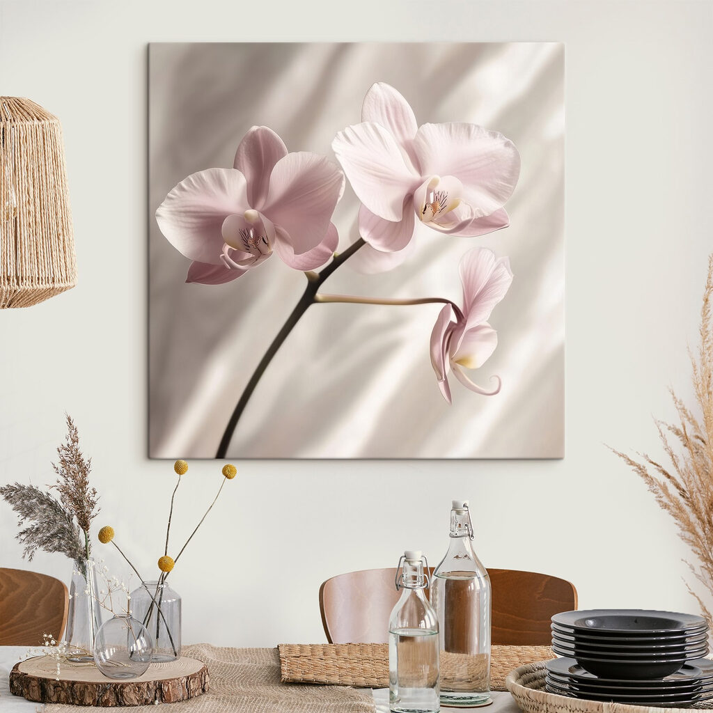 Orquídea rosa y pliegues — interior 3