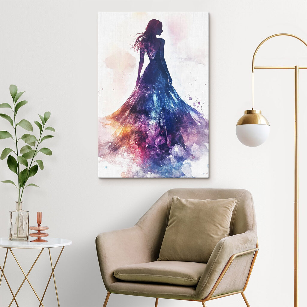 Silueta de vestido estrellado — interior 2