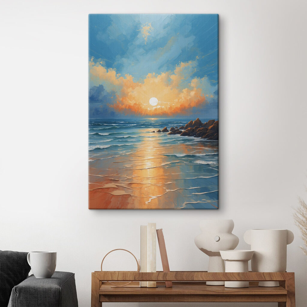 Atardecer sobre playa turquesa — interior 2