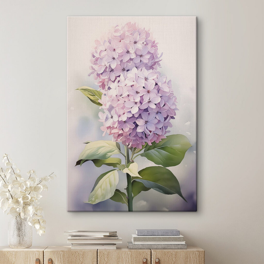 Hortensias lila — interior 1