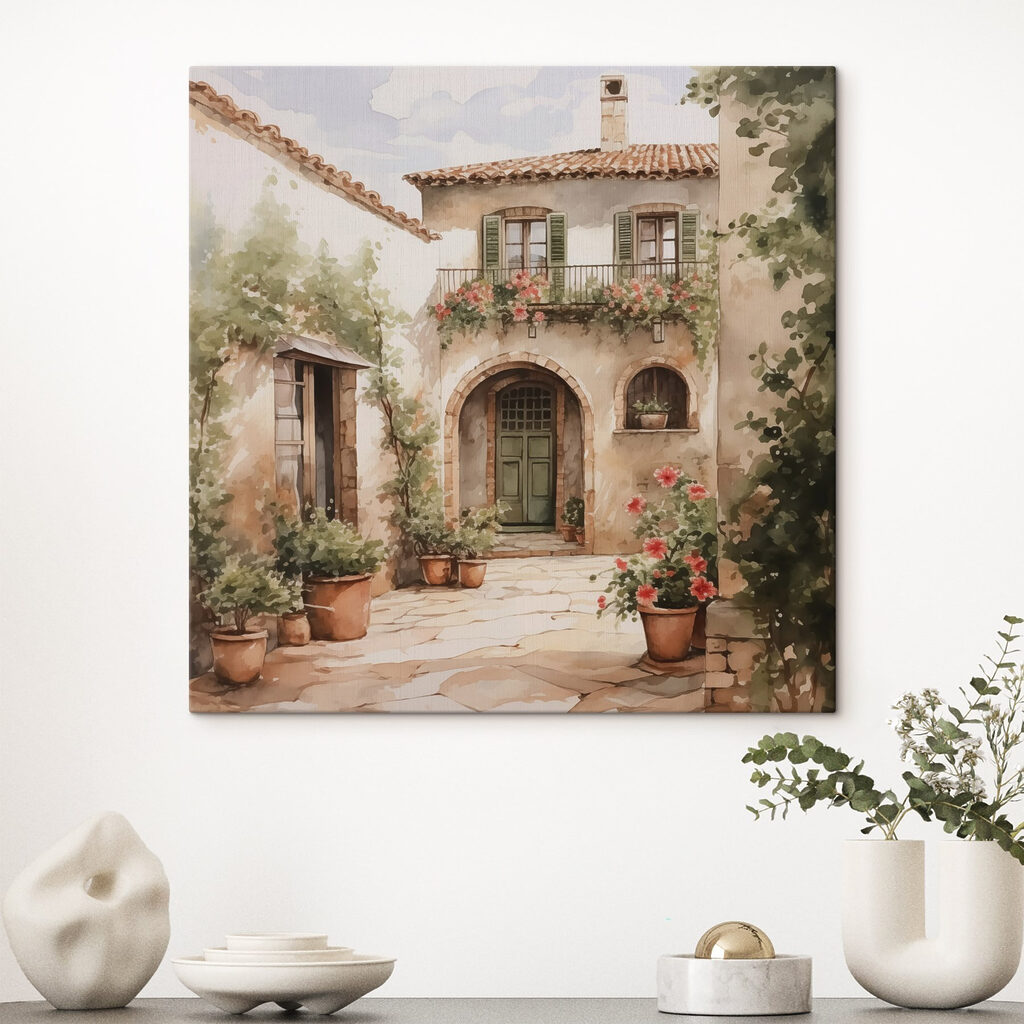 Patio en verde oliva — interior 1