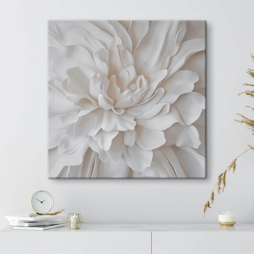 Pétalos blancos abiertos — interior 1