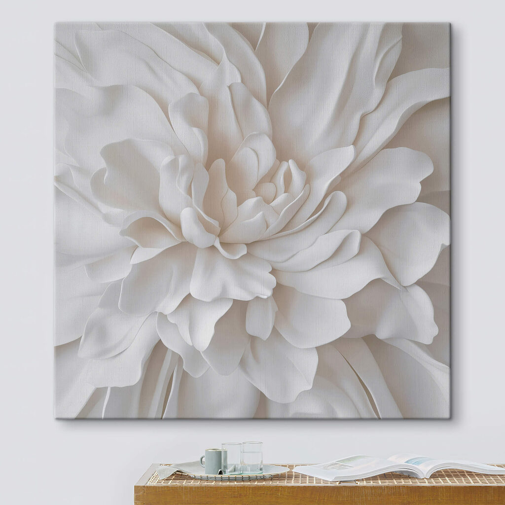 Pétalos blancos abiertos — interior 3