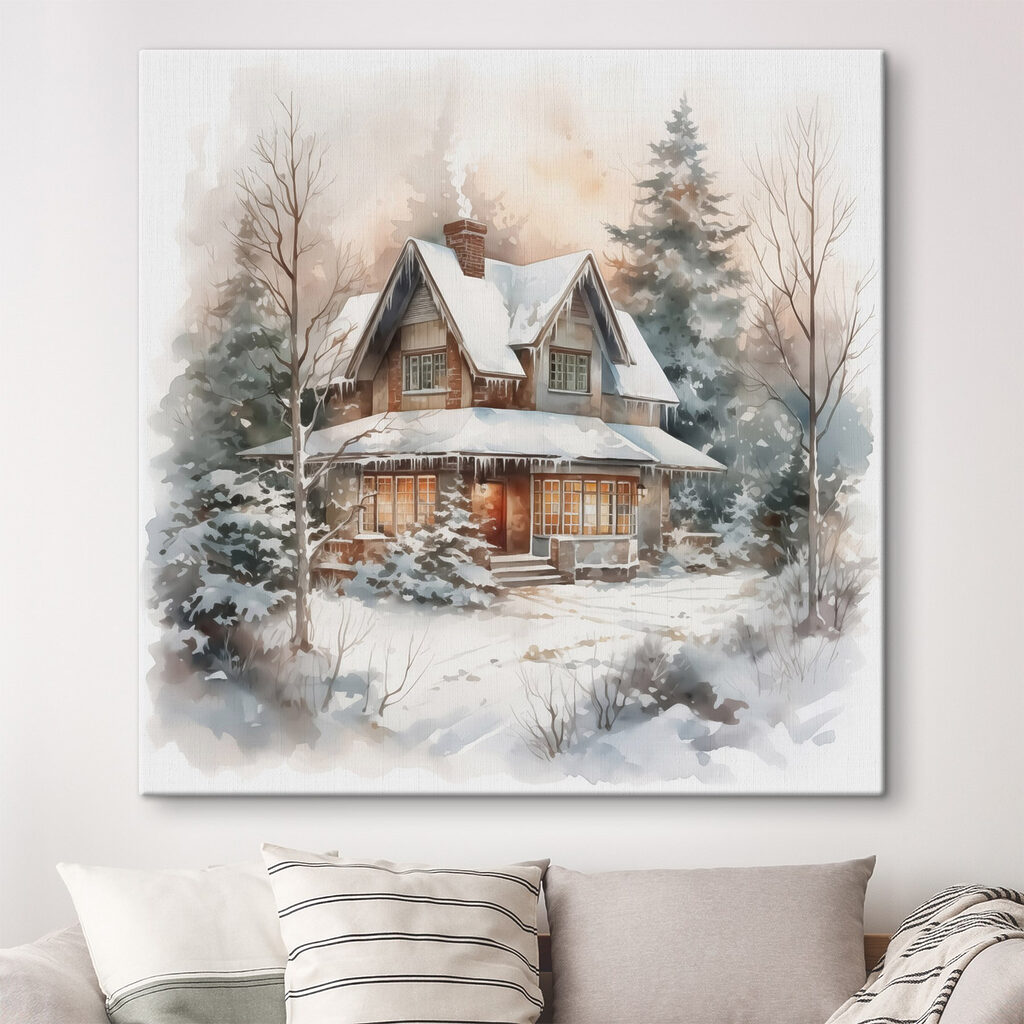 Casa en la nieve — interior 1