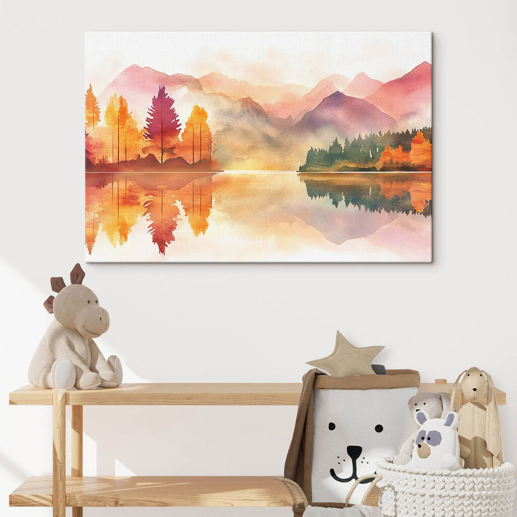 Bosque otoñal reflejado — interior 2