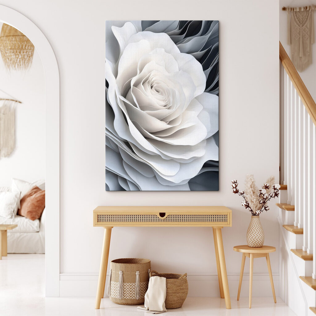 Rosa de bordes blancos — interior 2