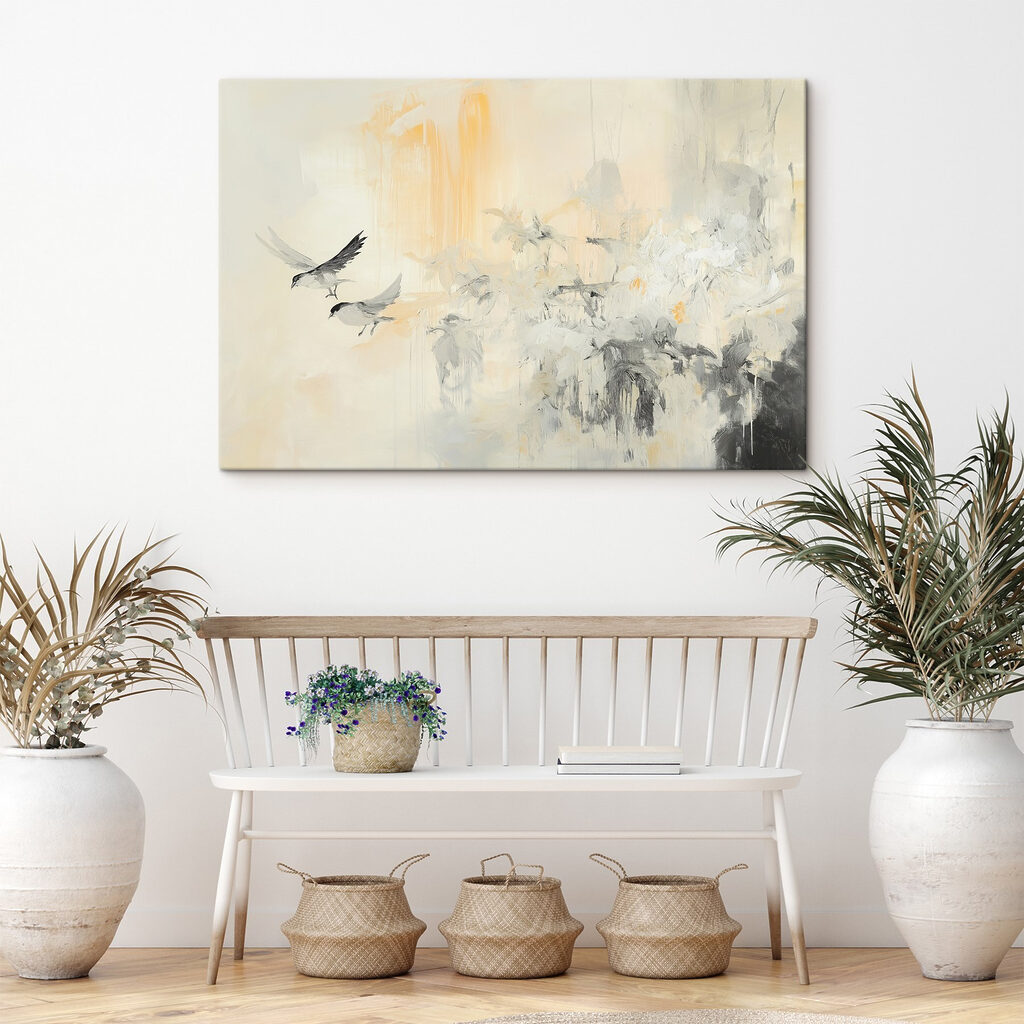 Aves en vuelo claro — interior 2