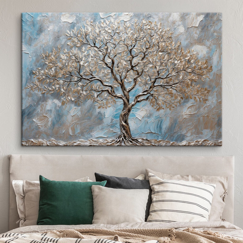Árbol blanco, azul hielo — interior 2