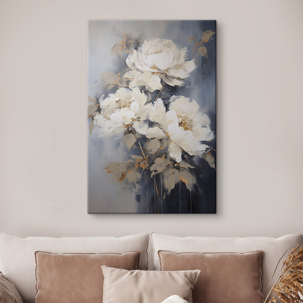 Rosas blancas, azul niebla — interior 2
