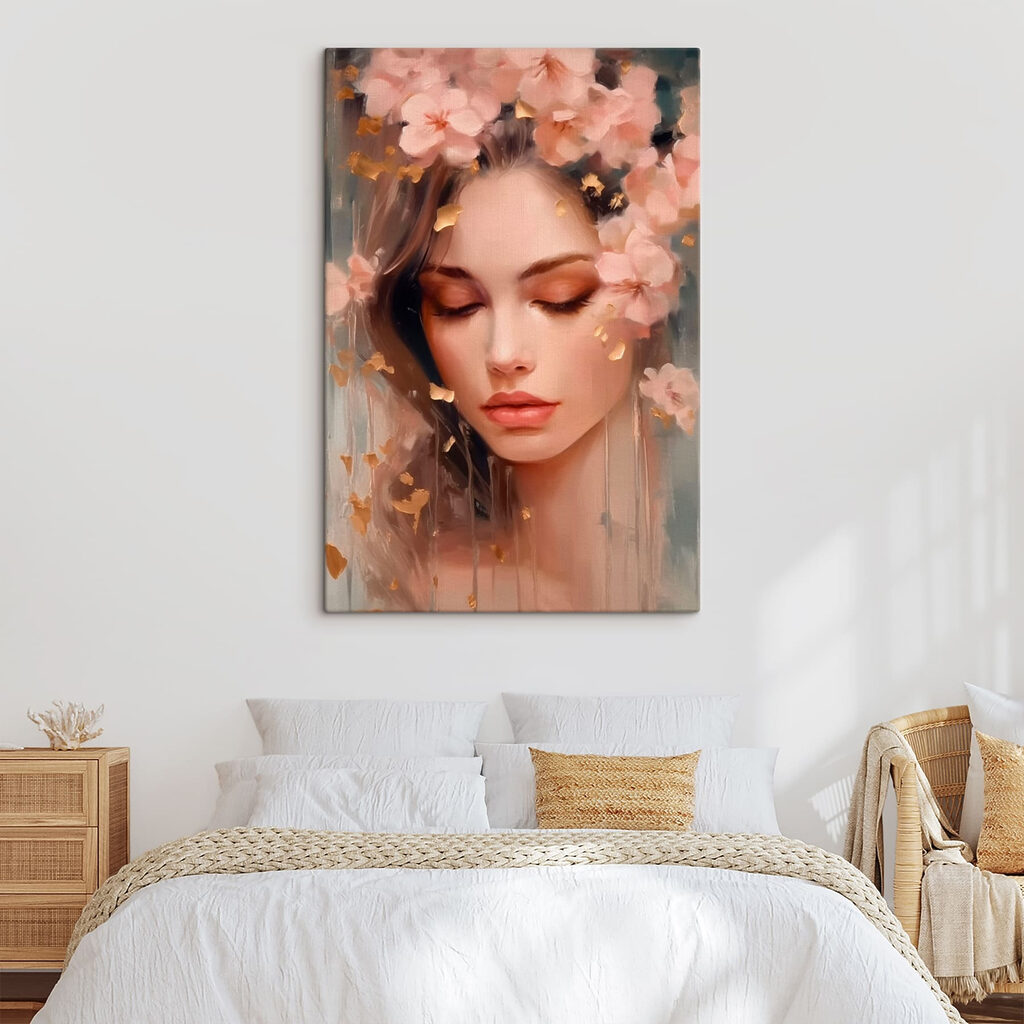 Rostro dormido entre flores — interior 2