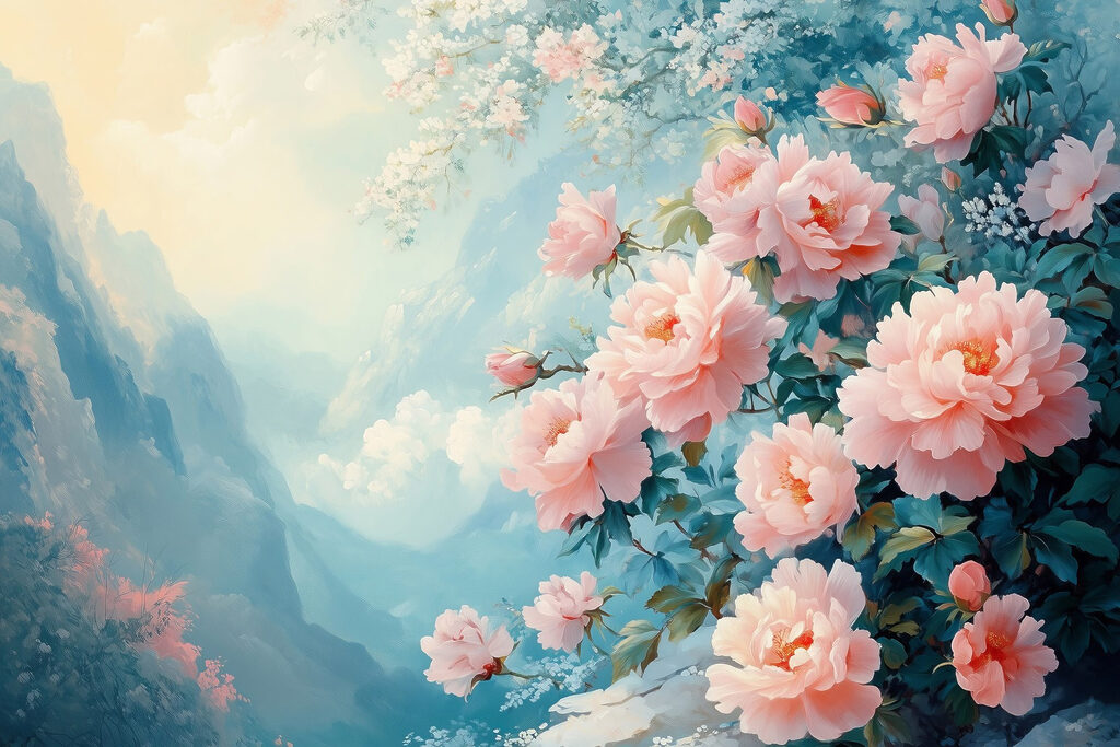 Rosas en la bruma — diseño completo