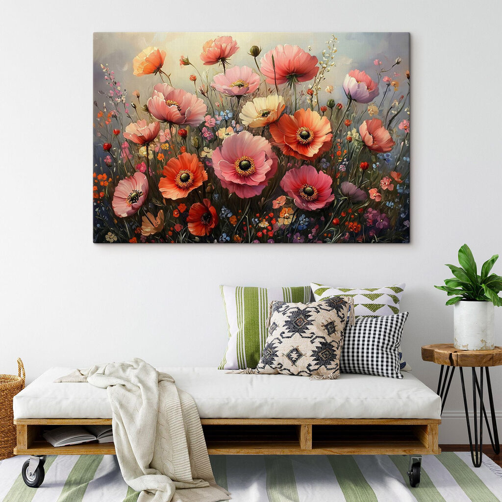 Flores silvestres sobre gris — interior 1